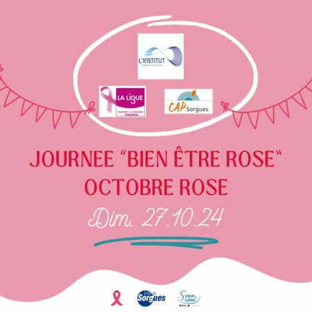 Octobre Rose 2024, Sorgues, Cap Sorgues, tombola, goodies, ateliers, conférence